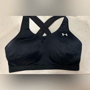 Under Armour Black Crossback Sports Bra Size L (36-38)